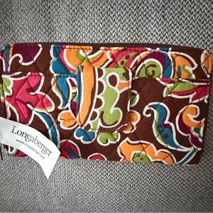 Longaberger Sisters Floral Quilted Wallet‎